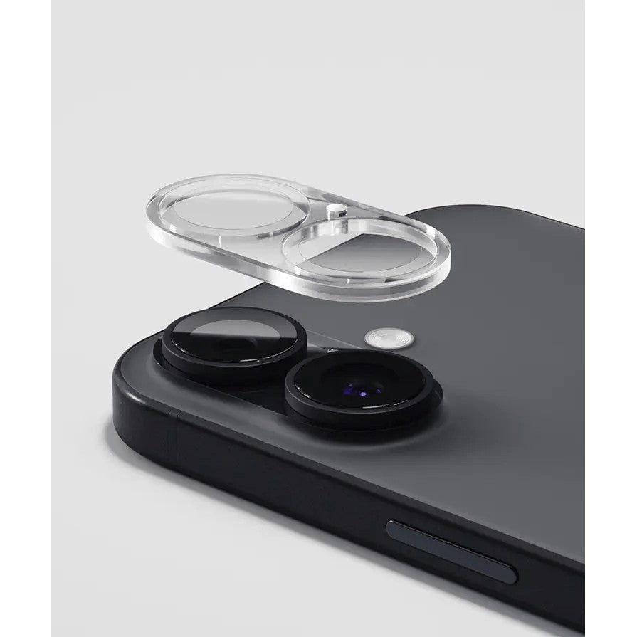 Folie Sticla pentru Camera, Vivimall, Pentru Apple iPhone 16, 3D, Transparent - vivimall.ro