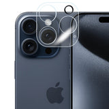 Folie Sticla pentru Camera, Vivimall, Pentru Apple iPhone 16 Pro, 3D, Transparent - vivimall.ro