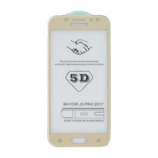 Folie Sticla Samsung Galaxy J3 2017 4D/5D Auriu - vivimall.ro