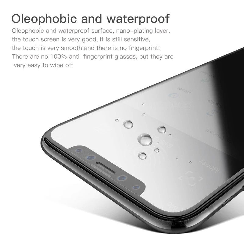 Folie Flippy Sticla Securizata 3D Privacy 28° Armor Panda pentru Apple iPhone XS MAX/6.5/11PRO MAX - vivimall.ro