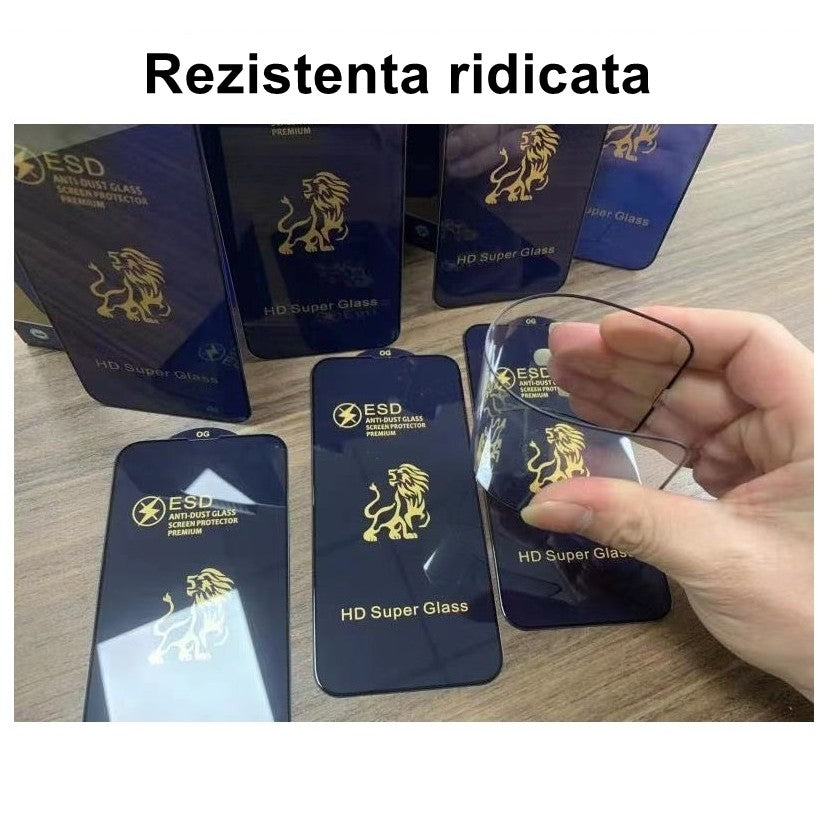 Folie Sticla securizata electrostatica Flippy pentru Xiaomi Redmi 12C , Sticla ESD, Top Glass, Anti-static, Negru - vivimall.ro