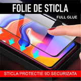 Folie Sticla Securizata Vivimall compatibil cu Oppo A77, Full Glue Negru - vivimall.ro