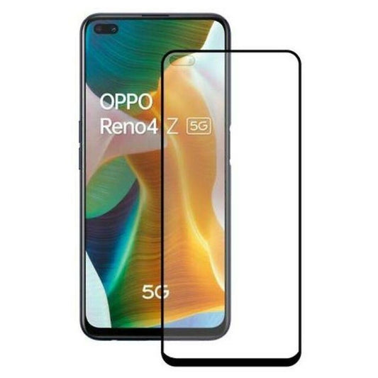Folie Sticla Securizata Vivimall compatibil cu Oppo Reno 4Z 5G, Full Glue Negru - vivimall.ro