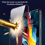 Folie Sticla Securizata Flippy compatibil cu Oppo Reno 7 Lite 5G, Full Glue Negru - vivimall.ro
