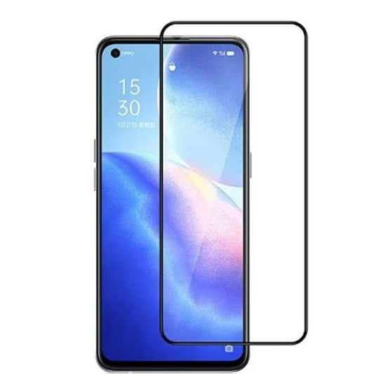 Folie Sticla Securizata Vivimall compatibil cu Oppo Reno 8 5G, Full Glue Negru - vivimall.ro