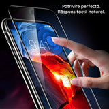 Folie Sticla Securizata Vivimall compatibil cu Xiaomi Redmi 10 4G Full Glue Negru - vivimall.ro