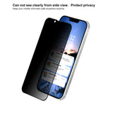 Folie de Protectie, Flippy, compatibila cu Apple iPhone 12 mini, Full Glue, Privacy, Sticla Securizata, Negru - vivimall.ro
