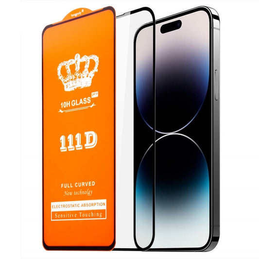 Folie Sticla Securizata pentru iPhone 16 Pro, Vivimall, Sticla de Protectie Compatibila cu Apple iPhone 16 Pro, Full Cover 111D, HD, Margini Negre, Transparenta - vivimall.ro