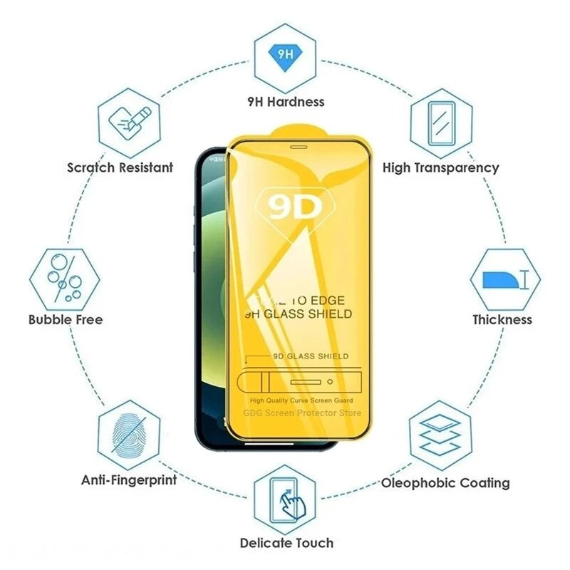 Folie sticlă Vivimall iPhone 16 Pro Max aplicată pe ecran, claritate HD și acoperire completă 9D