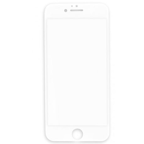 Folie sticlă securizată Full Glue pentru Apple iPhone SE 2022, margini albe, vedere frontală cu ecran acoperit integral