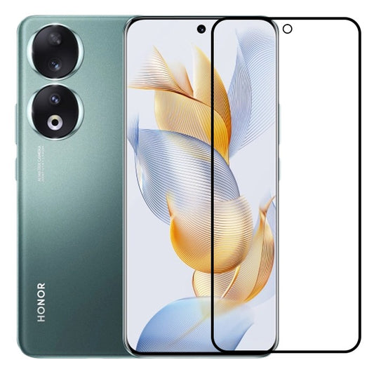 Folie Sticla Securizata, Vivimall, Compatibila cu Honor 90, Full Glue, Margini Negre, Transparent - vivimall.ro