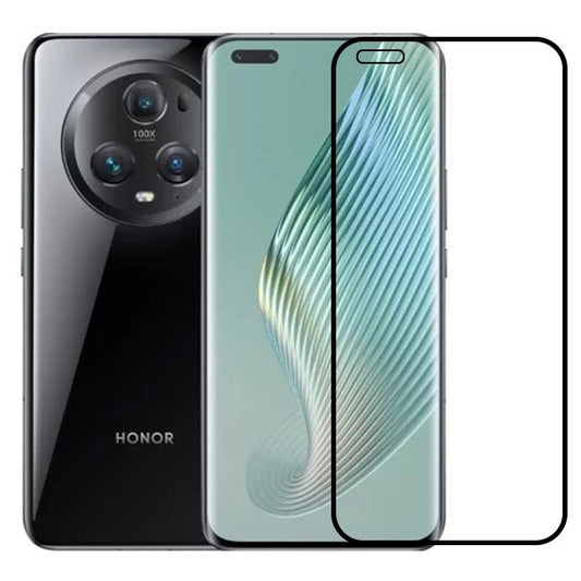 Folie Sticla Securizata, Vivimall, Compatibila cu Honor Magic 5 Pro, Full Glue, Margini Negre, Transparent - vivimall.ro