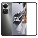 Folie sticlă securizată Full Glue pentru Oppo Reno 10 Pro, margini negre, vedere frontală