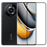 Folie Sticla Securizata, Vivimall, Compatibila cu Realme 11 Pro+, Full Glue, Margini Negre, Transparent - vivimall.ro