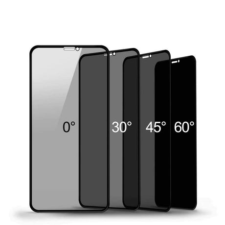 Detaliu adeziv Full Glue folie privacy Samsung A70, acoperire completă ecran, sticlă temperată 9H