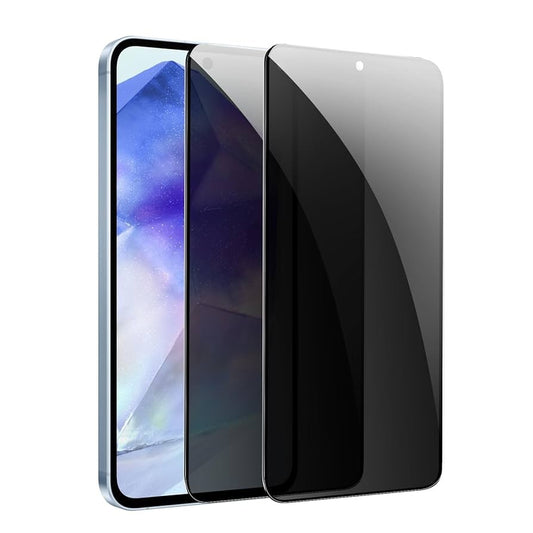 Folie Sticla Securizata, Vivimall, Pentru Samsung Galaxy S23 FE, Privacy Classic, 2.5D, Confidentialitate 35°, Negru Transparent - vivimall.ro