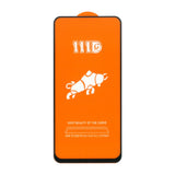 Folie sticlă securizată Samsung S24 5G, Full Cover 111D, margini negre, vedere frontală pe telefon