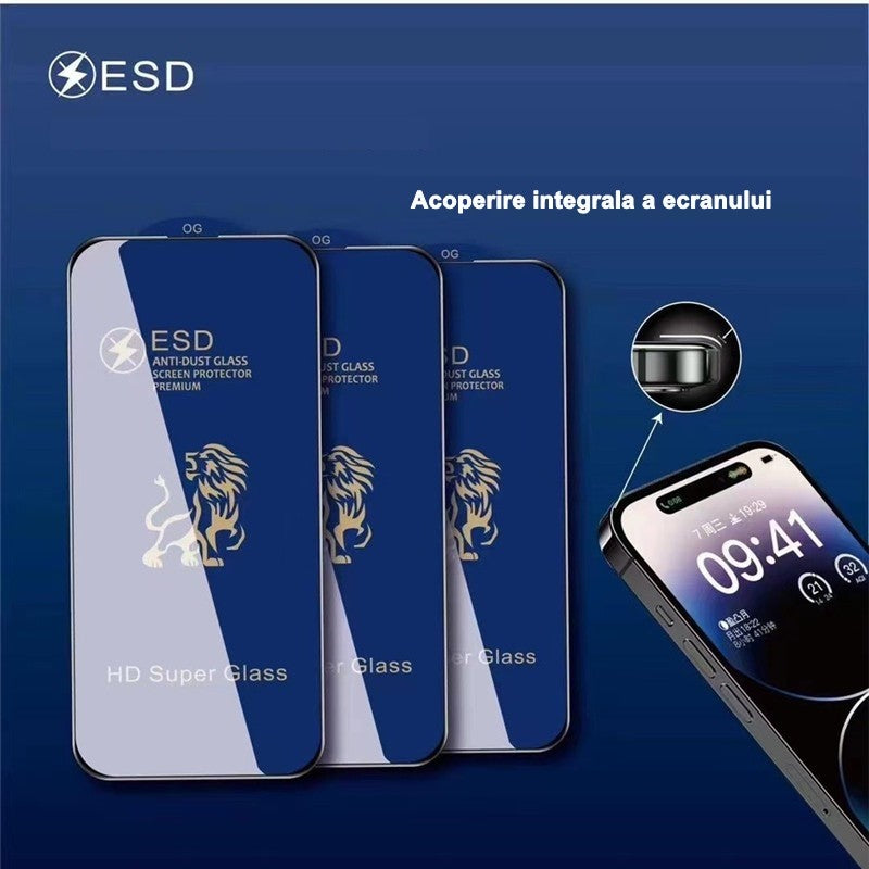 Folie Sticla securizata Flippy compatibila cu Xiaomi Redmi Note 12 Pro 5G Full  Sticla ESD, Top Glass, Anti-static, Negru - vivimall.ro