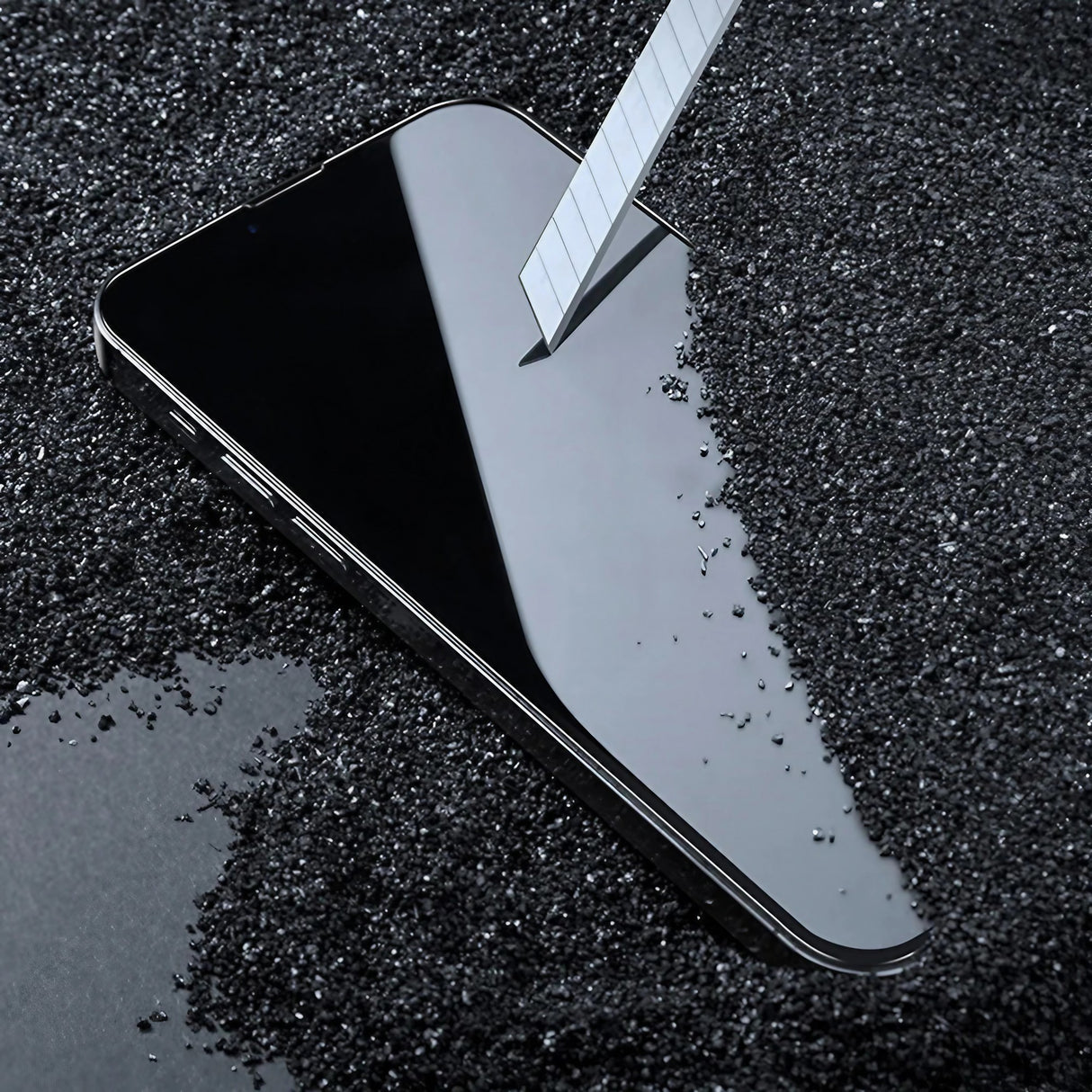 Folie Sticla Securizata, Vivimall, Pentru Apple iPhone 16 Plus, Full Glue, Margini Negre, Transparent - vivimall.ro