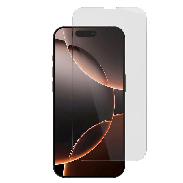 Folie sticlă securizată iPhone 16 Pro Max Full Glue 2.5D, vedere frontală, transparență 99%