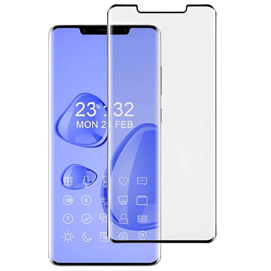 Folie Sticla Securizata, Vivimall, Pentru Huawei Mate 50 Pro, Full Glue, Margini Negre, Transparent - vivimall.ro