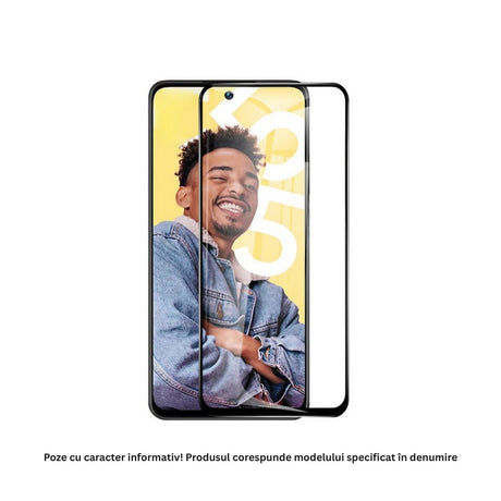 Detaliu strat oleofobic folie Tempered Glass Realme C55, duritate 9H, transparență 99,99%