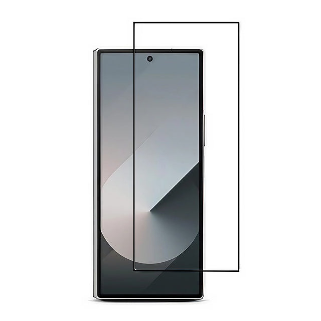 Folie sticlă securizată Samsung Galaxy Z Fold 6, Full Glue, margini negre – vedere frontală produs