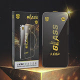 Folie protecție ESD Super HD Glass iPhone 16 Pro, vedere din spate cu ambalaj inclus
