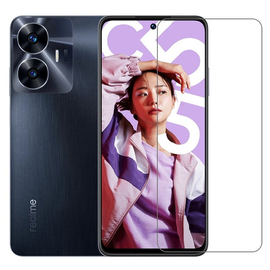 Folie Sticla Securizata pentru Realme C55, Vivimall, Sticla de protectie Compatibila cu Realme C55, 2.5D, HD, Transparenta - vivimall.ro