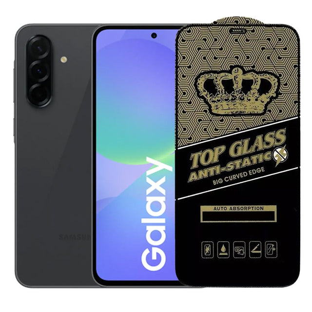 Folie sticlă securizată Samsung Galaxy A36, ESD Antistatic, transparentă, vedere frontală