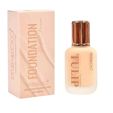 Fond de ten Kevin&Coco Tulip, nuanță 2 Natural Beige, 38 ml, vedere frontală ambalaj