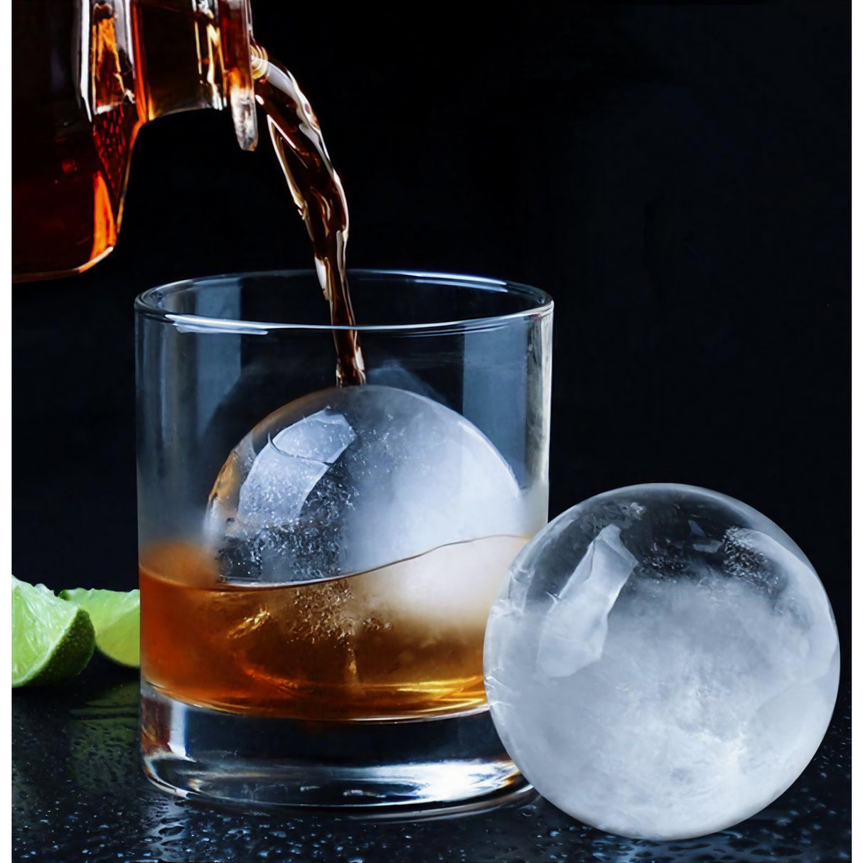 Forma cub de gheata, Vivimall, rotund, Polipropilena/Silicon, 11x7.5x7.8 cm, Gri - vivimall.ro