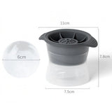 Forma cub de gheata, Vivimall, rotund, Polipropilena/Silicon, 11x7.5x7.8 cm, Gri - vivimall.ro