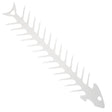 Forma pentru Frigarui, Vivimall, Model Oase de Peste, din Otel Inoxidabil, Instrument pentru Gratar, BBQ, cu Deschizator de Sticle, 30x6 cm, Argintie - vivimall.ro