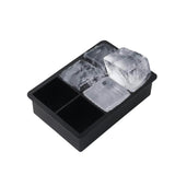 Forma pentru Gheata, Vivimall, 6 Forme Patrate cu Capac, din Silicon, 17 x 12 x 6 cm, Negru - vivimall.ro