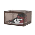 Organizator de Pantofi, Vivimall, din PP+ABS, Usa Laterala Magnetica, Rezistenta la Praf, Anti-Oxidare, Utilizare Multipla, 36 x 28 x 21 cm, Gri Transparent - vivimall.ro