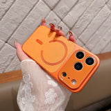 Carcasa Magnetica Mata, Flippy, pentru iPhone 17 Pro Max, Portocaliu