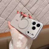 Carcasa Magnetica Mata, Flippy, pentru iPhone 17, Argintiu