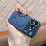 Carcasa Magnetica Mata, Flippy, pentru iPhone 17 Pro Max, Argintiu