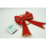 Funda pentru brad, Rosie, cu margini aurii, 15 x 23 cm, PVC, Vivimall - vivimall.ro