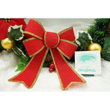 Funda pentru brad, Rosie, cu margini aurii, 15 x 23 cm, PVC, Vivimall - vivimall.ro