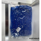 Fusta LED pentru Copii, Vivimall, Tutu de Balet pentru Fetite cu Luminite Multicolore Incorporate, Model Stelute, 30 cm Lungime, Albastru - vivimall.ro