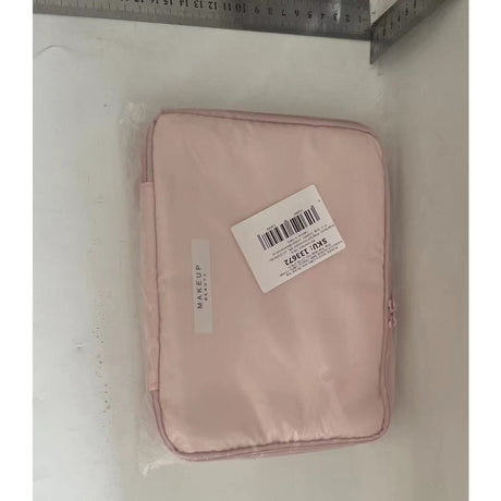 Geanta de Calatorie, Vivimall, pentru Cosmetice si Articole de Toaleta, Material Impermeabil, 2 in 1, Portfard Interior Detasabil, 23 x 16 x 8 cm, Roz - vivimall.ro