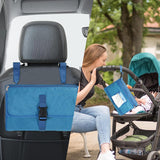 Geanta Multifunctionala, Vivimall, Tip Aleza de Schimbat Scutece, Impermeabila, din Panza Oxford, cu Buzunare, Usor de Agatat, 30 x 20 cm, Albastru - vivimall.ro