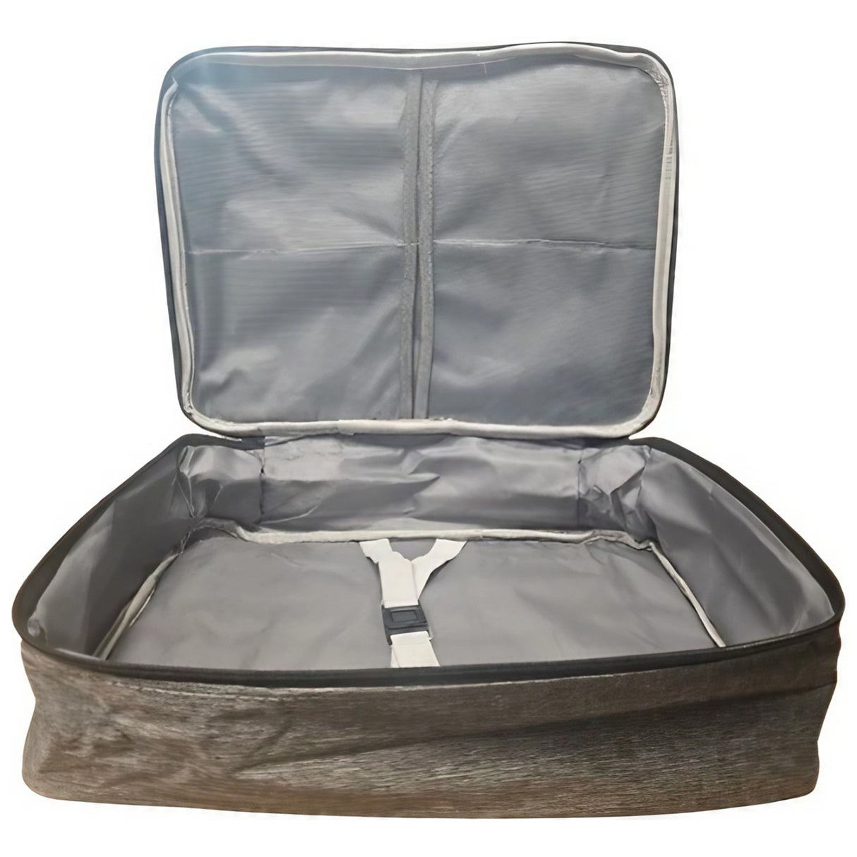 Geanta pentru Depozitare Acte si Documente, Vivimall, 1 Compartiment mare cu Curele Interioare, Impermeabila, 37 x 10.5 x 27 cm, Gri - vivimall.ro