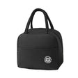 Geanta Termica pentru Pranz, Vivimall, Multifunctionala, Compartimentata, Impermeabila, cu Manere, Buzunar Exterior, 22x14x19 cm, Negru - vivimall.ro