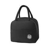 Geanta Termica pentru Pranz, Vivimall, Multifunctionala, Compartimentata, Impermeabila, cu Manere, Buzunar Exterior, 22x14x19 cm, Negru - vivimall.ro