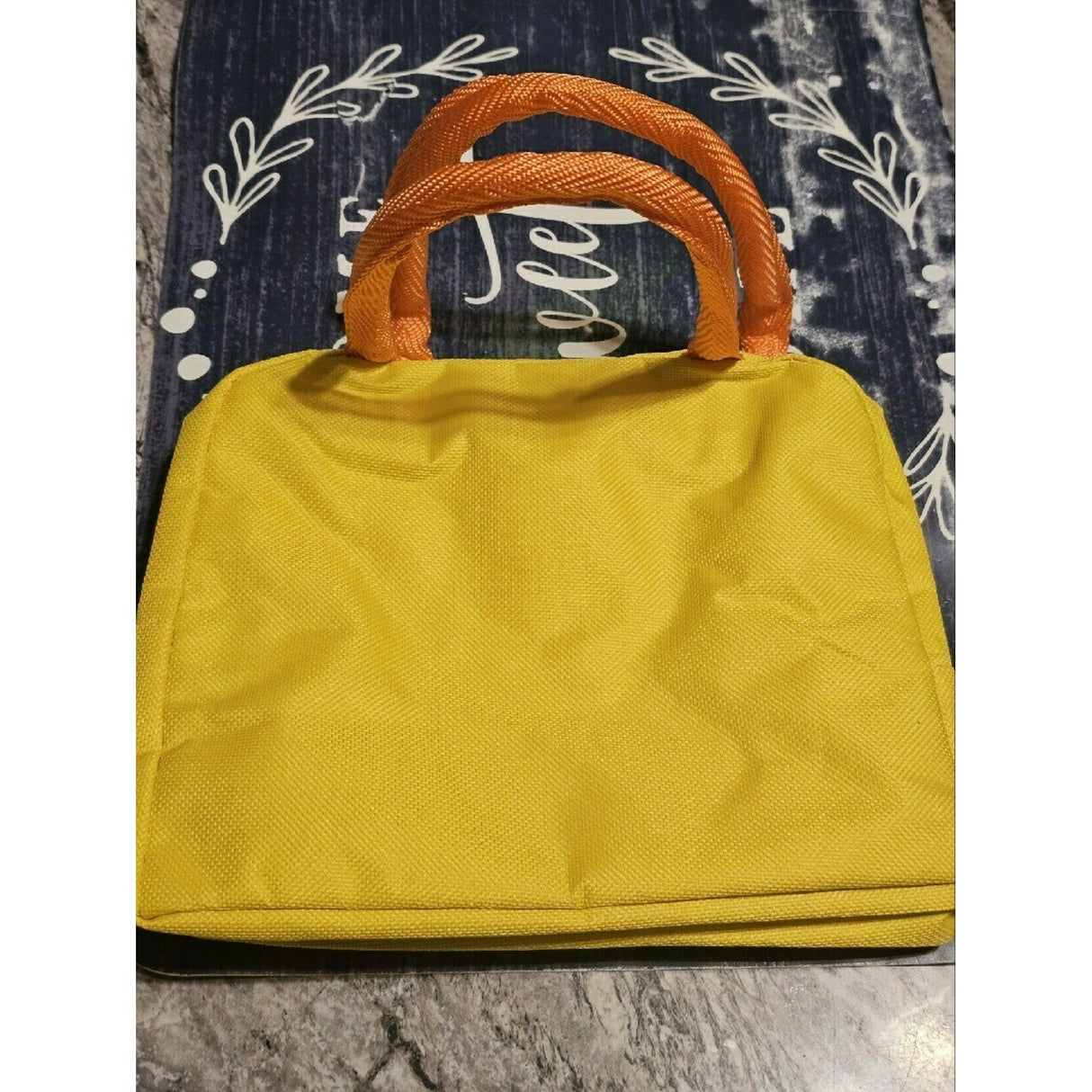 Geanta Termoizolanta pentru Copii, Vivimall, 23x13x19 cm, Model Imprimeu Dinozaur, din Folie de Aluminiu si Panza Oxford, Albastru/Galben - vivimall.ro