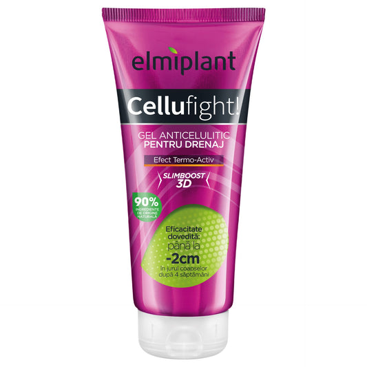 Gel Anticelulitic Pentru Drenaj, Elmiplant, Cellufight, 200 ml - vivimall.ro