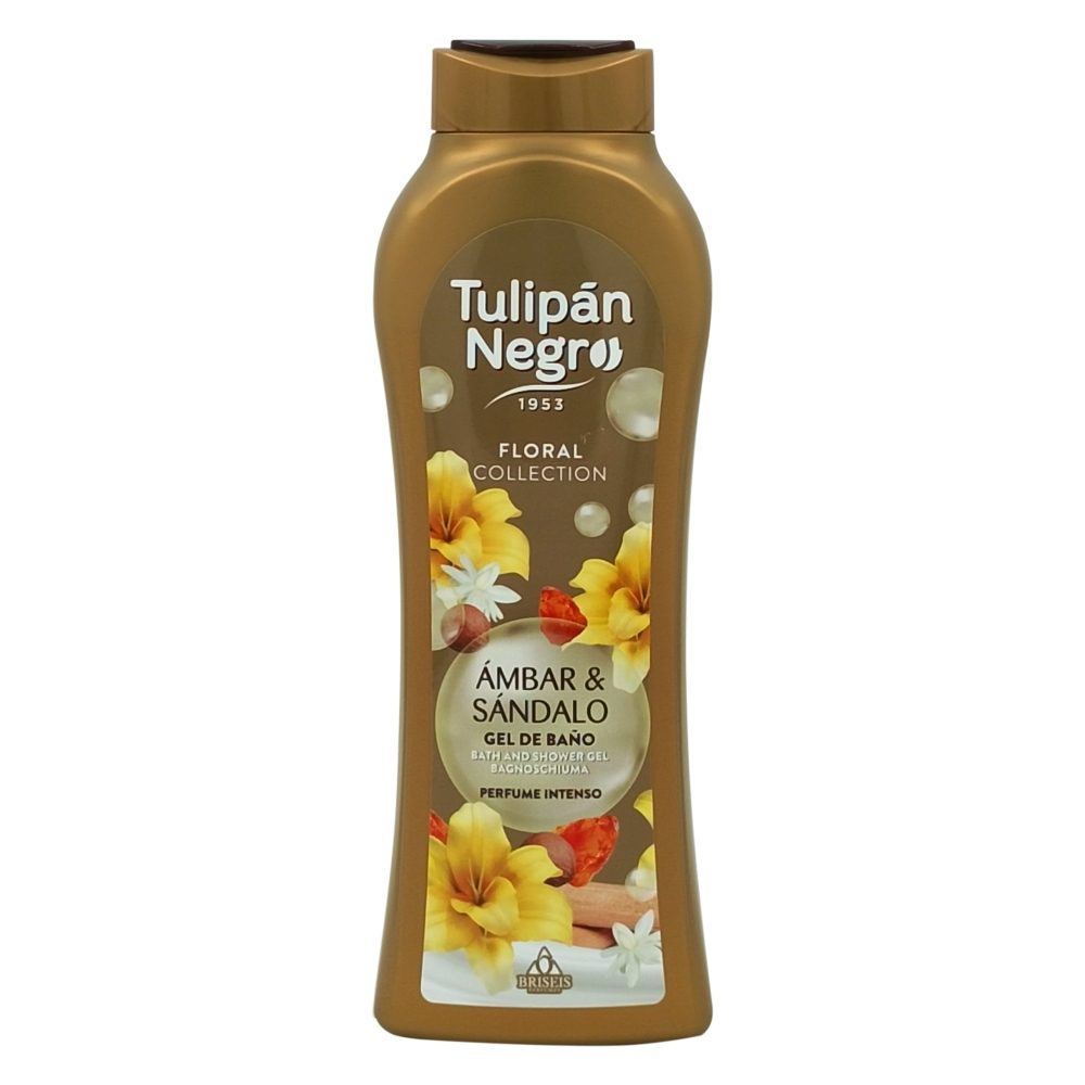 Tusfürdő, Tulipan Negro, 650 ml Virágos, Borostyán, Szantálfa